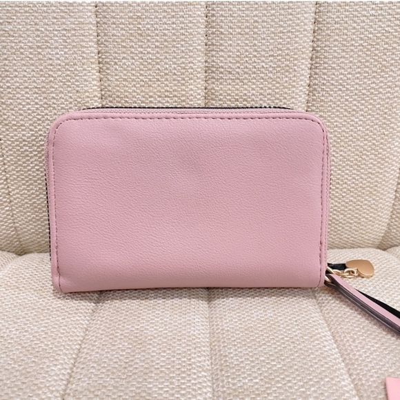 🔹️ Juicy Couture 🔹️Retro Vibe Double Medium Zip Around Wallet Angel Pink - Picture 3 of 4
